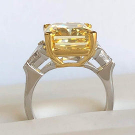 10CT Radiant Diamond Veneer Cubic Zirconia Ring. 803R100