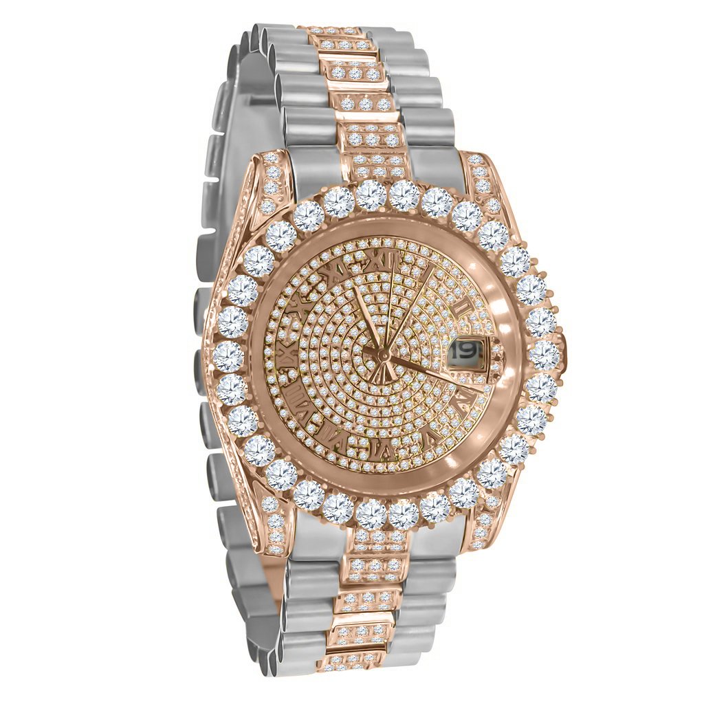 ROCOCO Steel CZ Watch Grade AAA Stone Cubic Zirconia RoseGold