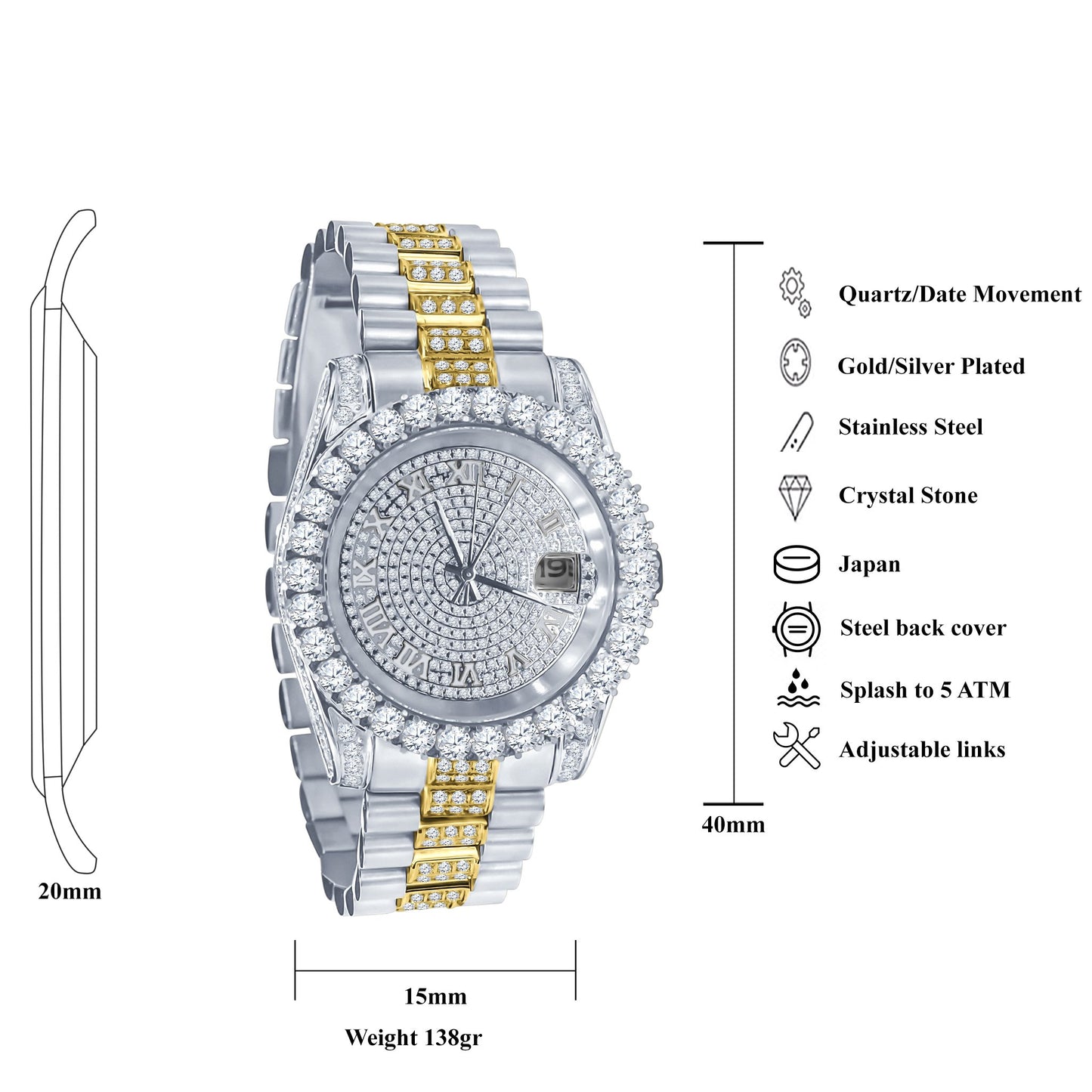 Forte Steel CZ Klocka | 530301