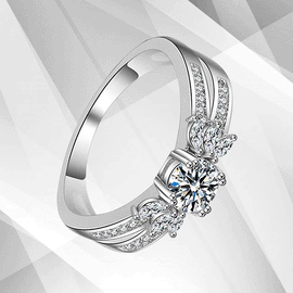 2.00Ct Round-Cut Diamond Solitaire Bridal Engagement Ring 18Ct White