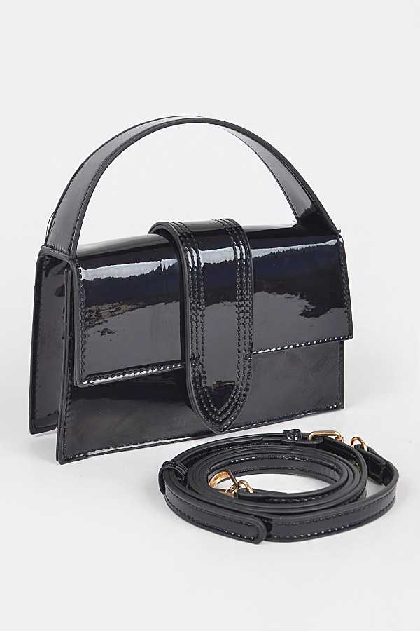 Black Leather Lanvy Bag 