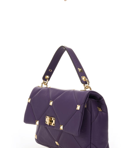 KYLIE PURPLE Handbags Classic Bag Italy Leather
