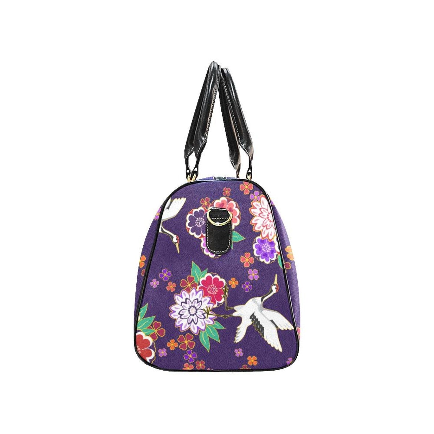 Uniquely You Travel Bag, Purple Floral Double Handle Carry-Bag Handbags