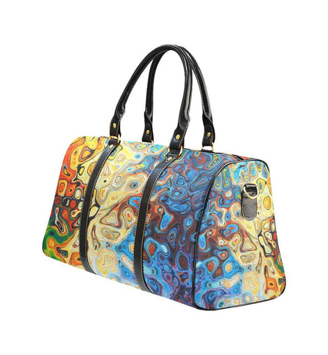 Uniquely You Travel Bag, Multicolor Mosaic Ambience Double Handle Handbags